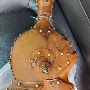 RARE Vintage Brevettato Italian leather bottle